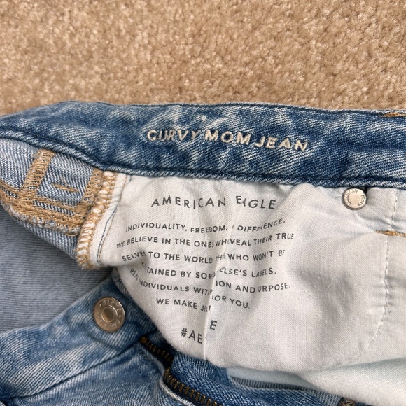 American Eagle Curvy Mom Jean Size 10 - Picture 3 of 10